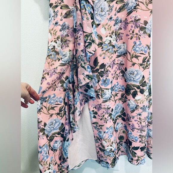 ELIZA J Floral Print Ruffled Long Sleeve Maxi Dress - Picture 4 of 10